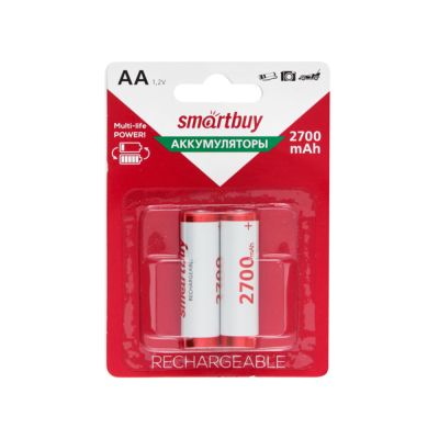 Аккумулятор NiMh Smartbuy AA (R06) 2700mAh 2 шт