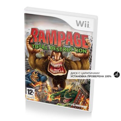 Rampage Total Destruction (Wii, б/у, незнач.царап., устанавливается на 100%) (регион PAL)