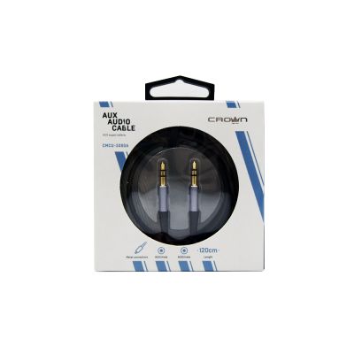 Кабель AUX 3,5mm Crown CMCU-3080A (120 см)