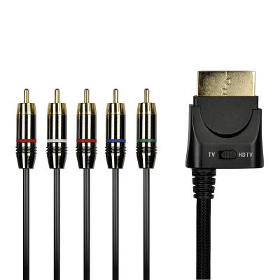 Компонентный AV кабель TV-HDTV для Xbox 360 на 5 тюльпанов до 1080 Speedlink (б/у)